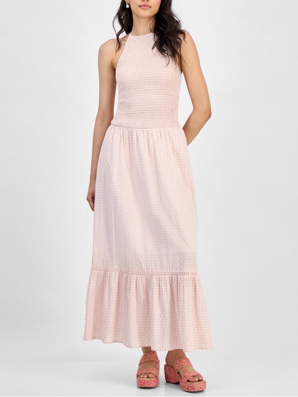Chic Sleeveless Pink Maxi Dress